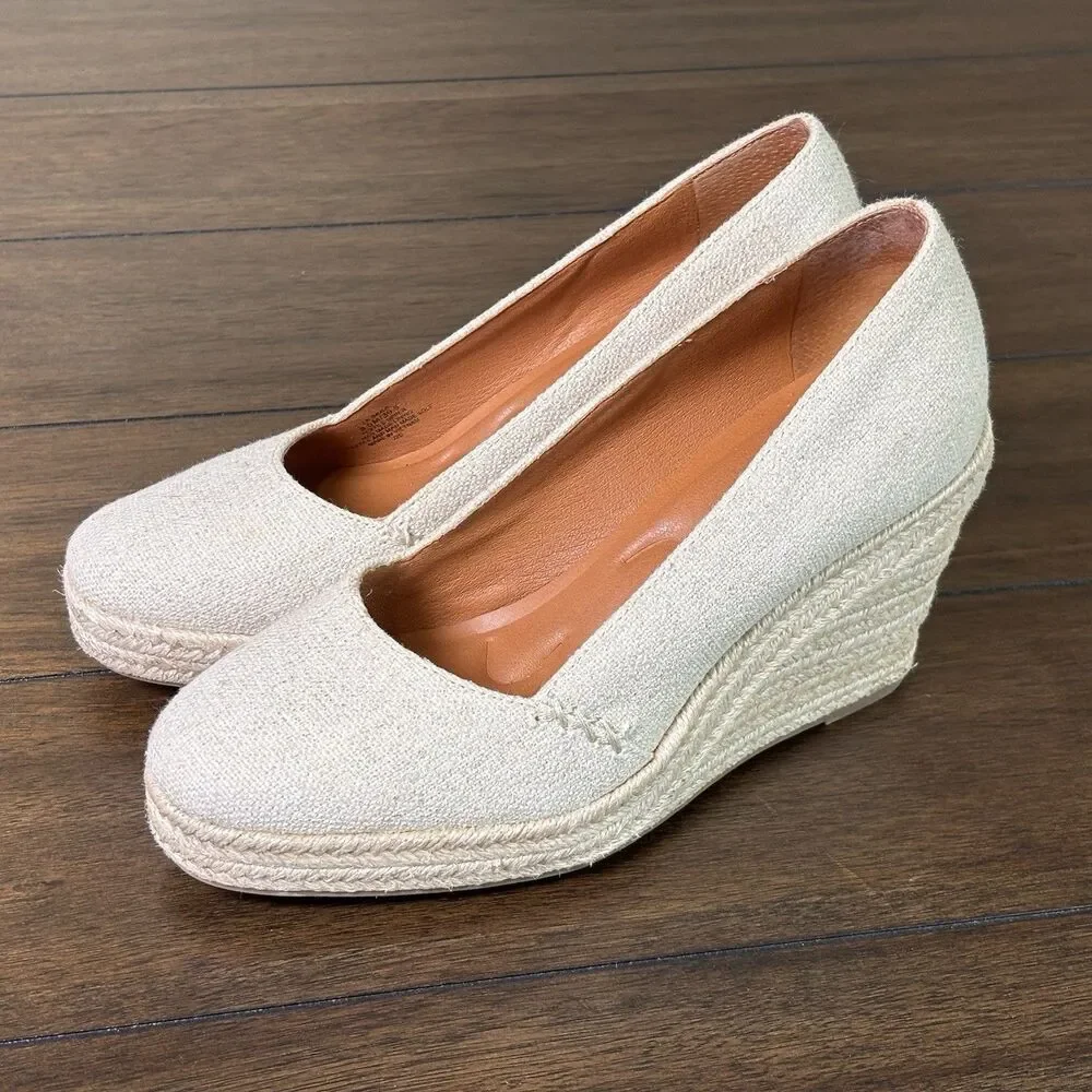 Lucky Brand lk Imula Wedge Natural Weave Size 8.5